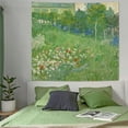 thumbnail image 3 of Gojian Monet Waterlily Wall Tapestry, Green Floral Plant Art for Bedroom Girls Boys, Small Nature Flower Pond Wall Hanging, Watercolor Tapestries for Living Room Dorm Decor, 3 of 6