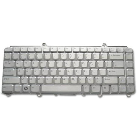 US Silver Keyboard for Dell Inspiron 1318 1420 1520 1521 1525 1526 Vostro 500 1400 1500 XPS 1330 1530 Laptops - Replaces