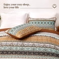 thumbnail image 4 of Juego de Edredón Boho Marrón Reversible WONGS BEDDING para Cama Individual, 4 of 7