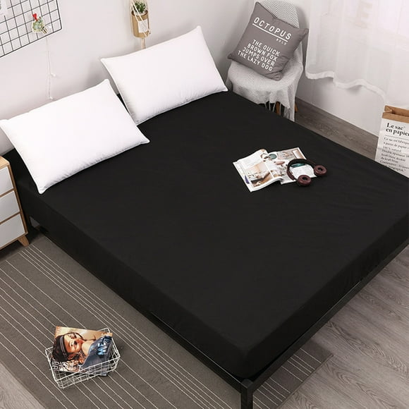 Waterproof mattress protector, black fitted sheet, breathable mattress cover, waterproof mattress protector, moisture protection, fitted sheets