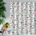 thumbnail image 2 of Colorful Fishes Shower Curtain, Kids Shower Curtains Set with 12 Hooks, Waterproof Shower Curtain for Bathroom, 72 x 84 Inch, Cartoon Fun Fishes Ocean Animals Bath Curtains, 2 of 5