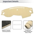 thumbnail image 3 of Unique Bargains Dash Cover for KIA Optima 2016-2020 Non-Slip Dashboard Carpet Mat Polyester Silicone Beige, 3 of 7