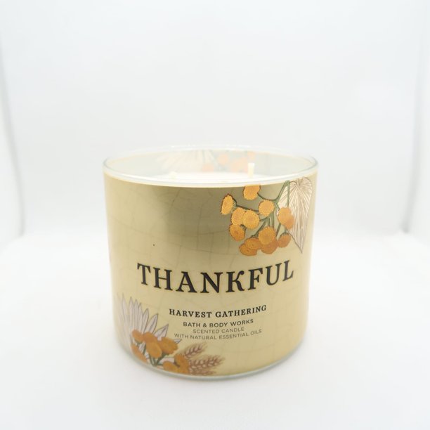 Bath and Body Works, White Barn 3Wick Candle w/Essential Oils 14.5