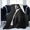 thumbnail image 2 of Blanket Theo James Soft and Comfortable Warm Fleece Throw Blankets Yoga Blankets Beach Blanket Picnic Blankets Gift for Dorm room office decor Sofa Bed Camping Travel All Season, 2 of 6