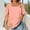 pink, variant on Hueook Square Neck Tops Plain Tshirt Casual Women's Solid Color Spring/Summer Plus-Size Fashion Casual Short Sleeve Neck Sleeve Top T-Shirt Army Green 5X