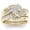 Gold, variant on Electroplated 18k Gold Rose Gold Diamond Zircon Ring
