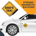 thumbnail image 6 of Magnet Me Up Dad's Taxi Magnet Decal, 5x5 Inches, Vinyl Automotive Magnet, 6 of 7