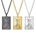 thumbnail image 1 of Dawapara-Juego de cartas de Tarot, collar con colgante, tarjetas de Tarot de Arcana mayor, joyería de acero inoxidable Fivean unisex, 1 of 2