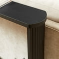 thumbnail image 7 of 70" Console Table,Narrow Wooden Console Sofa Table,Corrugated Storage Table for Hallway,Entrance,Black, 7 of 7