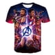thumbnail image 1 of Camisetas de hombre araña para niños, camisetas con estampado de dibujos animados de Marvel para niñas, camisetas de Los Vengadores para niños, ropa de manga corta para verano, trajes para niños 12T zhangmengya CONDUJO, 1 of 2