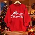 thumbnail image 2 of LEBONYARD Women's Trendy Crew Neck Regular Christmas Printed Pullover Sweatshirts Casual Long Sleeve Loose Fit Fashion Round Neck Hoodless Sweatshirts, 2 of 6