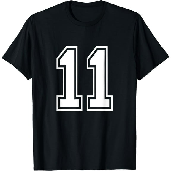 Number 11 T-Shirt Birthday Varsity Sports Team Jersey