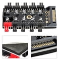 thumbnail image 3 of Computer Hub Regulator,PC Chassis Fan Hub CPU Cooling Hub Fan Hub Reliable and Durable, 3 of 14