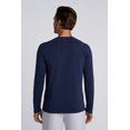 thumbnail image 4 of Coolibar Unisex Performance Long Sleeve T-Shirt - UPF 50+ Sun Protection - Suntect Defender Shirt in Navy, 4 of 6