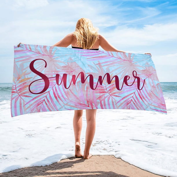 Xihbxyly Toalla de Playa de Microfibra, Superligera y Resistente a La Arena, de Secado Rápido, Ideal para Viajes y Acampadas, Multiusos, para Playa, Piscina y Spa, Tamaño 30 X 60 Pulgadas.