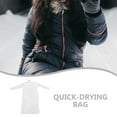 thumbnail image 6 of Raindrops 2-Pack Quick Dry Clothes Storage Bags for Winter Coats, White, Travel-Friendly and, 6 of 7