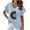 Blue, variant on Women Casual Tops Spring Womens Blouses And Tops Dressy Womens T Shirts Loose Fit Pack