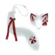 thumbnail image 1 of Sonducket 3Pcs Cat Ear Tail Leather Costume Halloween Kits Choker Lolita Cosplay Disfraces de disfraces Vino Tinto Blanco NO2, 1 of 1