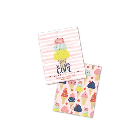 Personalized You are Cool Ice Cream Cone Valentine's Day ...