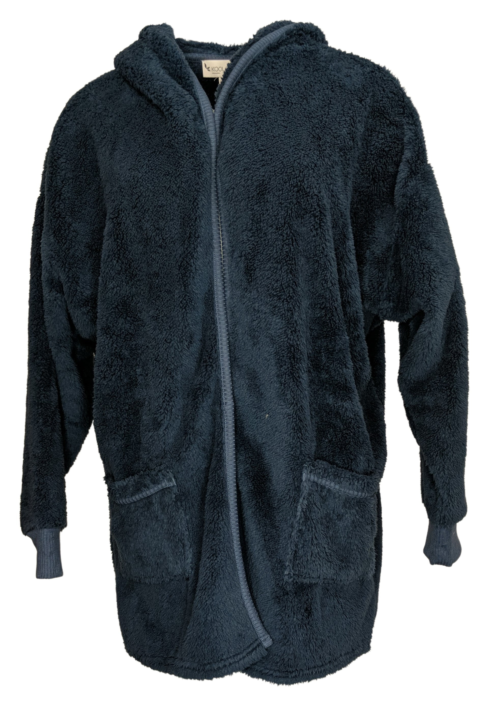 Sweater Sz L Plush Cardigan W 