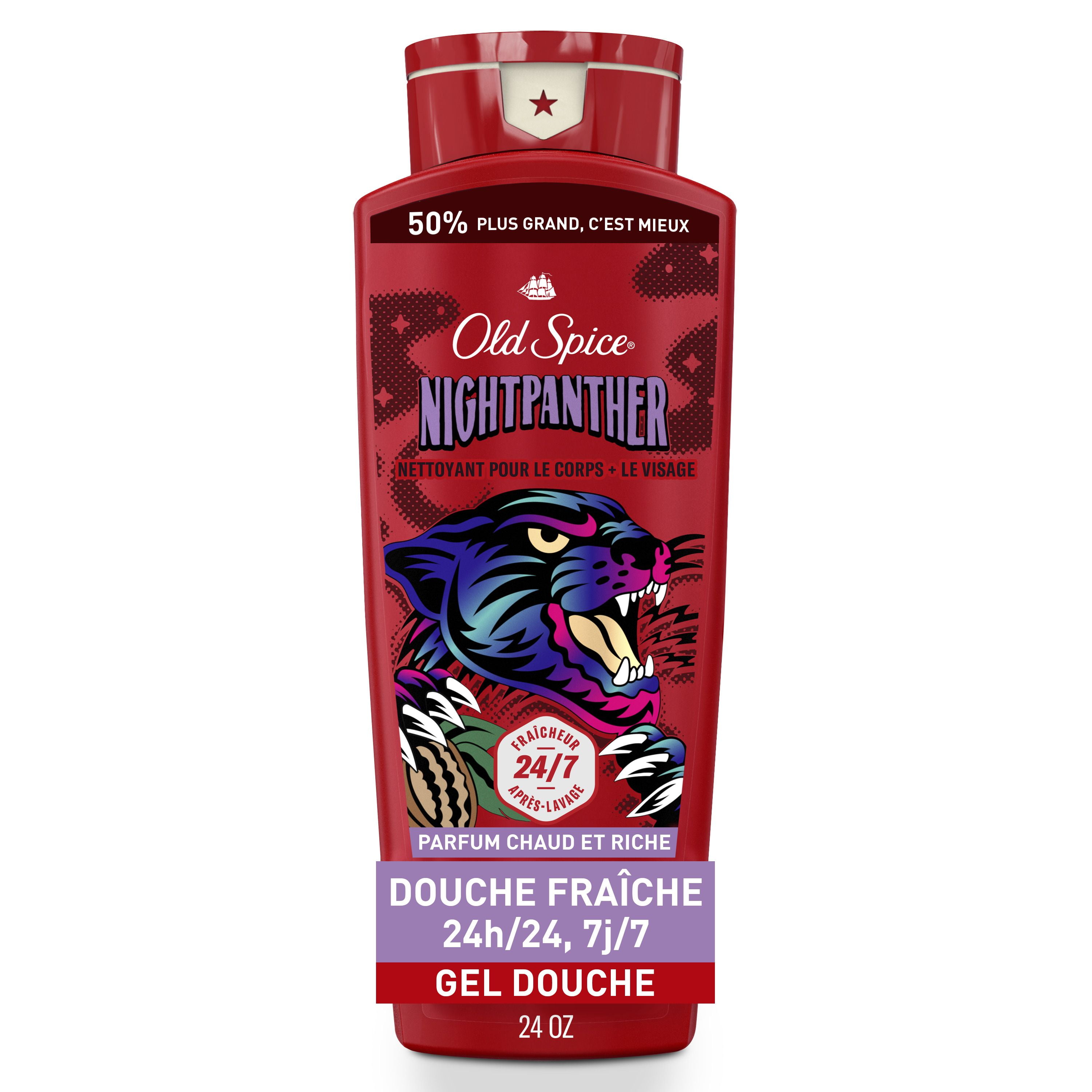 Nettoyant pour le corps Old Spice pour hommes, NightPanther