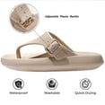 thumbnail image 4 of Ecetana Flip Flops Pillow Slippers for Women Soft Slides Sandals Cushion Beach Shoes, 4 of 5