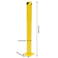 thumbnail image 2 of 2Pack Yellow Parking Safety Bollard Steel Bollard Post Sidewalk Parking Barrier, 2 of 13
