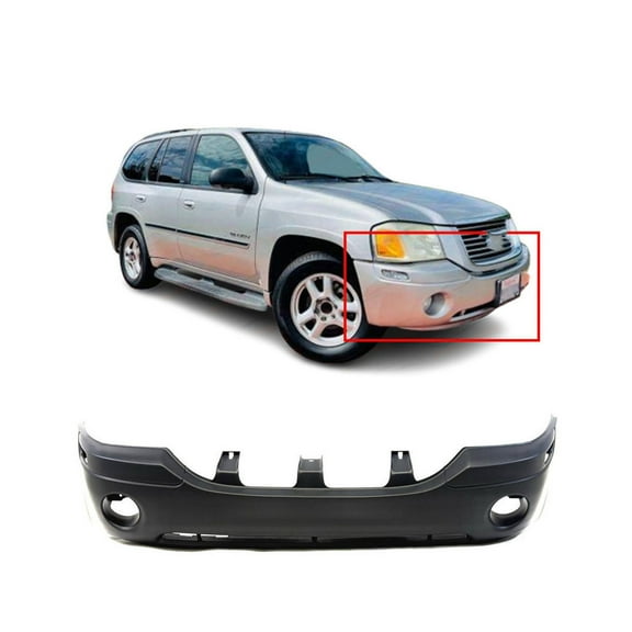 DCP Primed Front Bumper Cover For 2002-2009 GMC Envoy SLE SLT 88937036 GM1000641