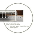thumbnail image 5 of EvinTer Platform Metal Full Bed Frame, Suitable for All Ages, White, 5 of 6