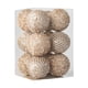 thumbnail image 1 of 12 bolas navideñas decorativas para decoración de interiores, colección para fiestas Champán dorado, 1 of 9
