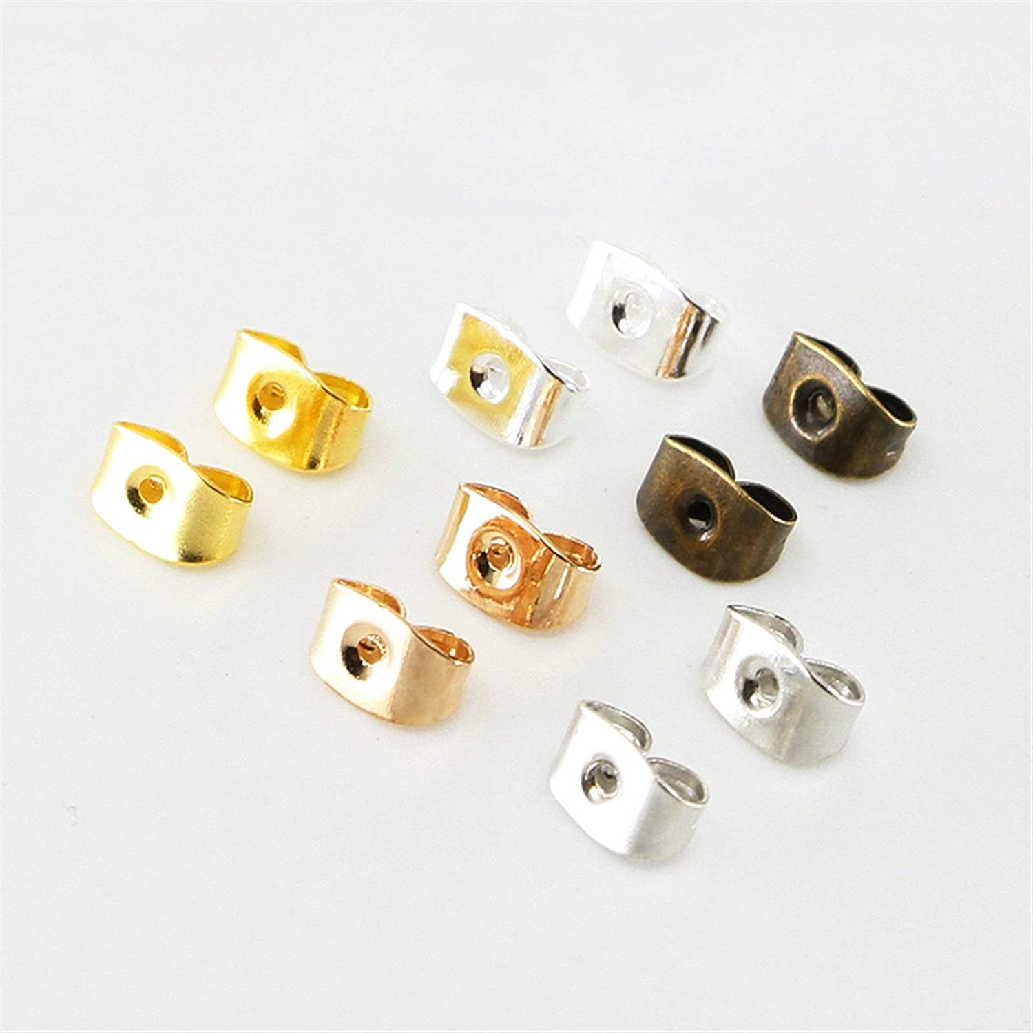 Wholesale Earring Backs, 100pcs Bullet Clutch Earring Backs Replacements  Hypo-Allergenic Rubber Earring stoppers From m.alibaba.com