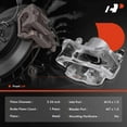 thumbnail image 2 of A-Premium Front Wheel Disc Brake Caliper with Bracket Compatible with Isuzu Pickup 1988-1995 2WD Left Driver Side, 2 of 8