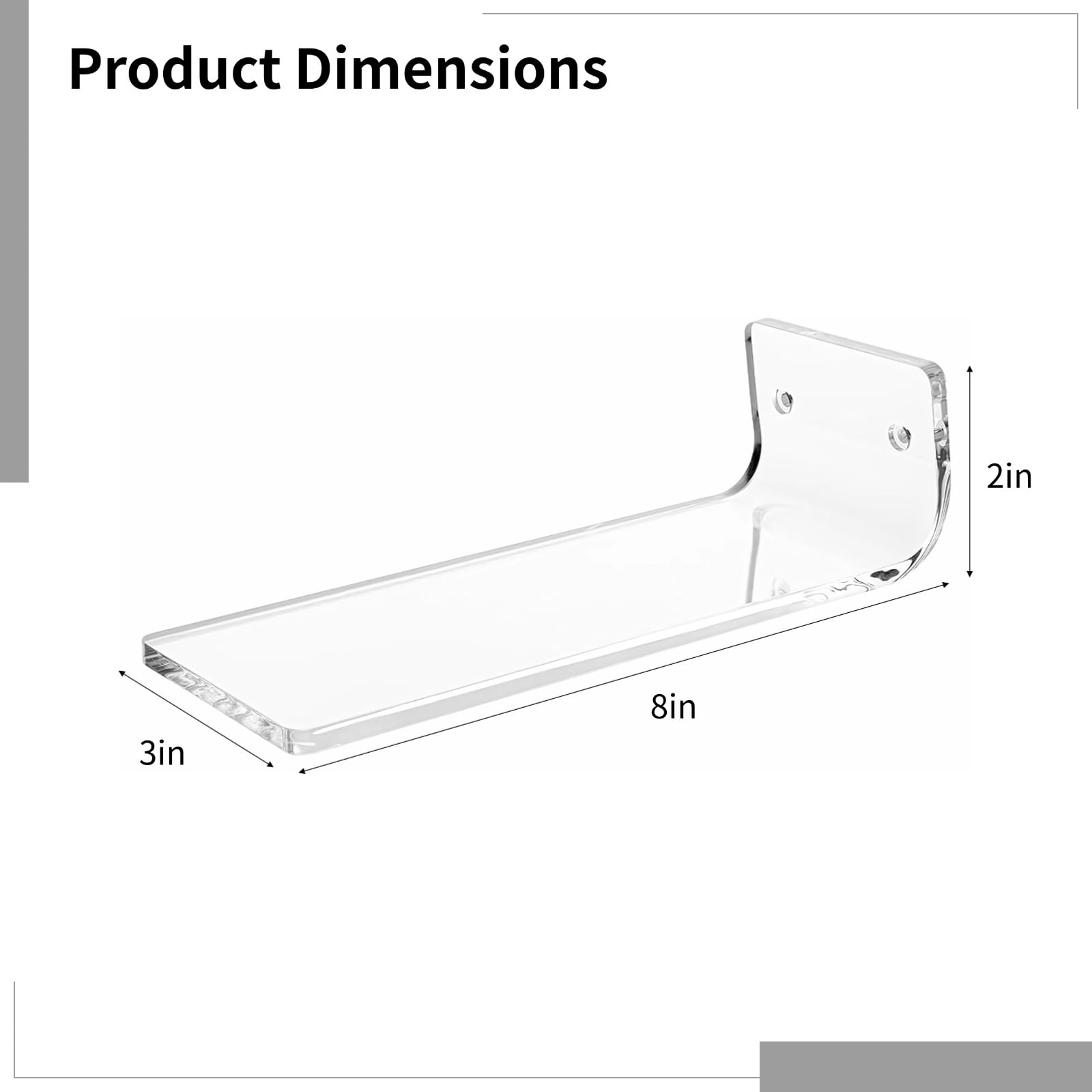 12 PCS Floating Shoe Display Shelves, Wall-Mounted Acrylic Sneaker Storage Rack, Transparent Wall Shoe Holder for Home Shoe Shop, Includes Screws and Expansion Tubes