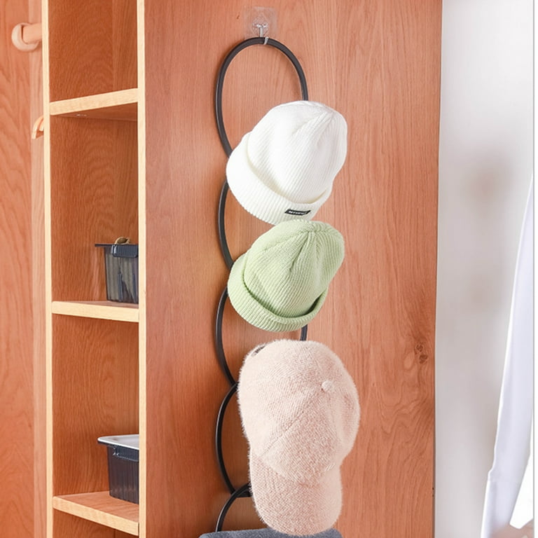 UDIYO 6Pcs Hat Rack with Hook Strong Load Bearing Clothes Scarf