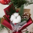 thumbnail image 6 of Mini Christmas Bouquet - Artificial Pine Needles, Pine Cone, and Cotton Flowers, Ideal for Ornamentation, Table Centerpieces, Christmas Tree Decor, DIY, and Thoughtful Gifts for Friends and Family, 6 of 7