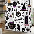 thumbnail image 6 of Tchckioa Black White 36x72 Inch Shower Curtain for Bathroom,Halloween Waterproof Bath Curtain,Hooks Top, 6 of 8