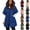 Blue, variant on Womens Oversized Puffer Vest Fall Winter Fashion Full Zip Short Sleeve Quilted Padded Warm Coat Outwear