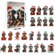 thumbnail image 3 of Calendario de Adviento de vacaciones con decoración navideña, calendario de cuenta regresiva de 24 días para Navidad, colgante de perro salchicha con gorros de Papá Noel, adornos de pollo para árbol d, 3 of 9