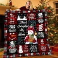 thumbnail image 1 of Manta de franela de Navidad para decoración del hogar, manta suave de regalo, sofá, ropa de cama, sala de estar, ligera, 1 of 4