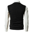 thumbnail image 3 of H2H Mens Casual Slim Fit Basic Knitted V-Neck Pullover Sweaters Vest (CMOV042), 3 of 6