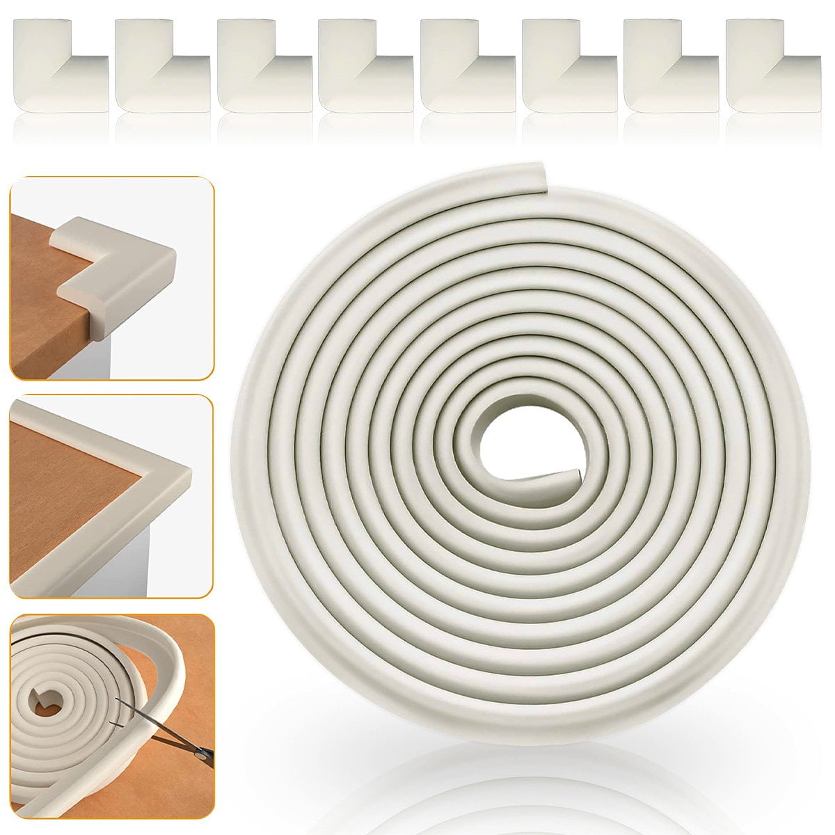 Baby Proofing Edge Corner Protector, Soft Rubber Foam Table Bumper