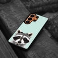 thumbnail image 4 of WIRESTER Shockproof Soft Rubber Cover Case for Samsung Galaxy S26 Ultra 6.9" 2026, Raccoon On Aero Blue Background, 4 of 5