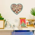 thumbnail image 5 of Light Sky Blue Heart Pin Cork Board 27x30cm Bulletin Display Board Wall Mounted Cork Board, 5 of 6