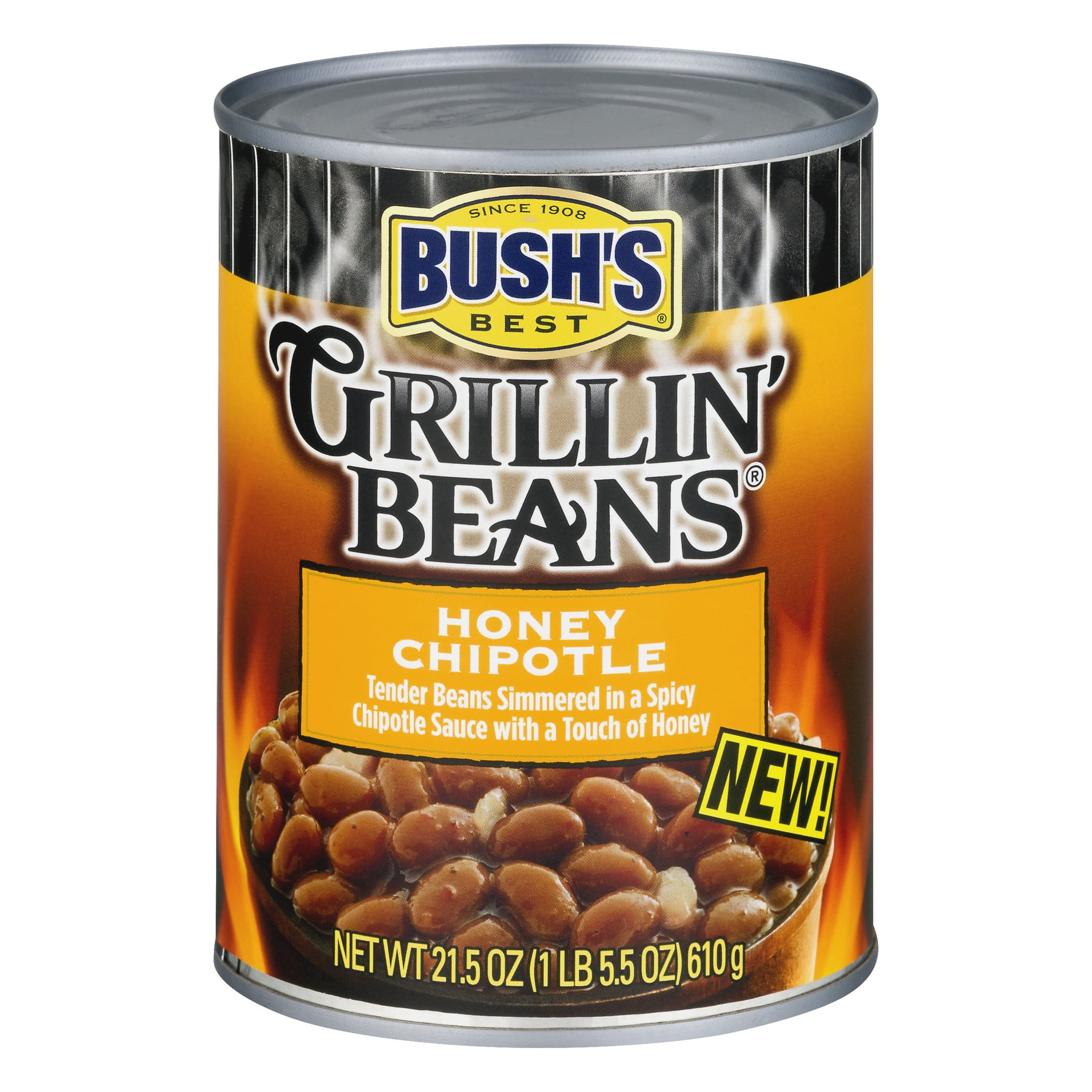 BUSHS BEST Grillin Beans Honey Chipotle 21.5 OZ