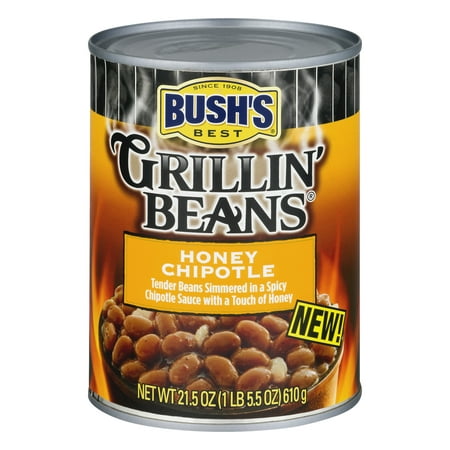 (6 Pack) BUSH'S BEST Grillin' Beans Honey Chipotle, 21.5 (Best Runner Bean Varieties)