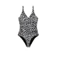 thumbnail image 3 of Women's Bal Harbour Crossover One-Piece Swimsuit Color: Guava Multi Size: 18, 3 of 5