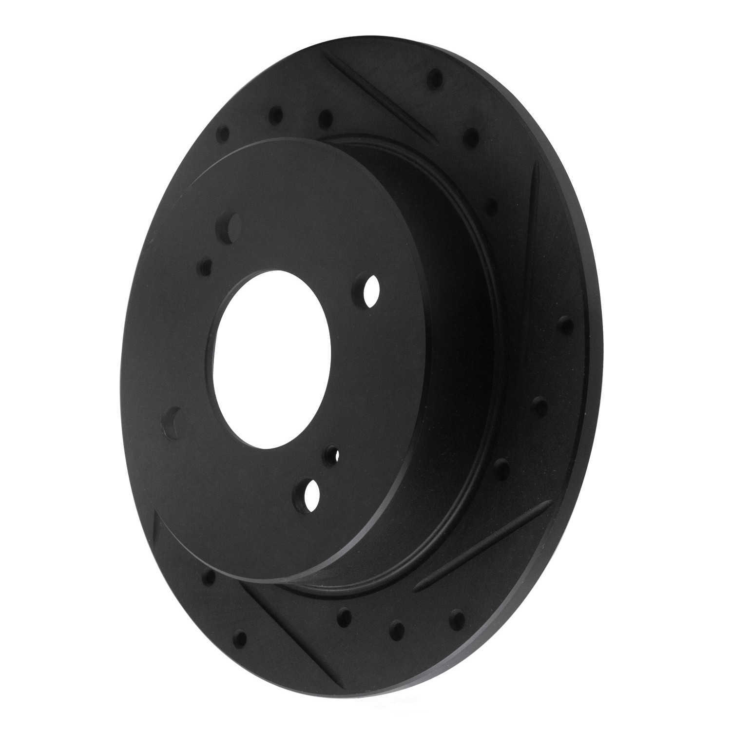 Dynamic Friction Company 633-67012R DFC Brake Rotor - Drilled And Slotted - Black