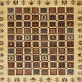 thumbnail image 1 of Ahgly Company Indoor Square Abstract Red Brown Abstract Area Rugs, 7' Square, 1 of 6