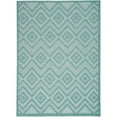 thumbnail image 2 of Nourison Versatile Indoor/Outdoor Aqua/Teal 5' x 7' Area Rug, (5x7), 2 of 11