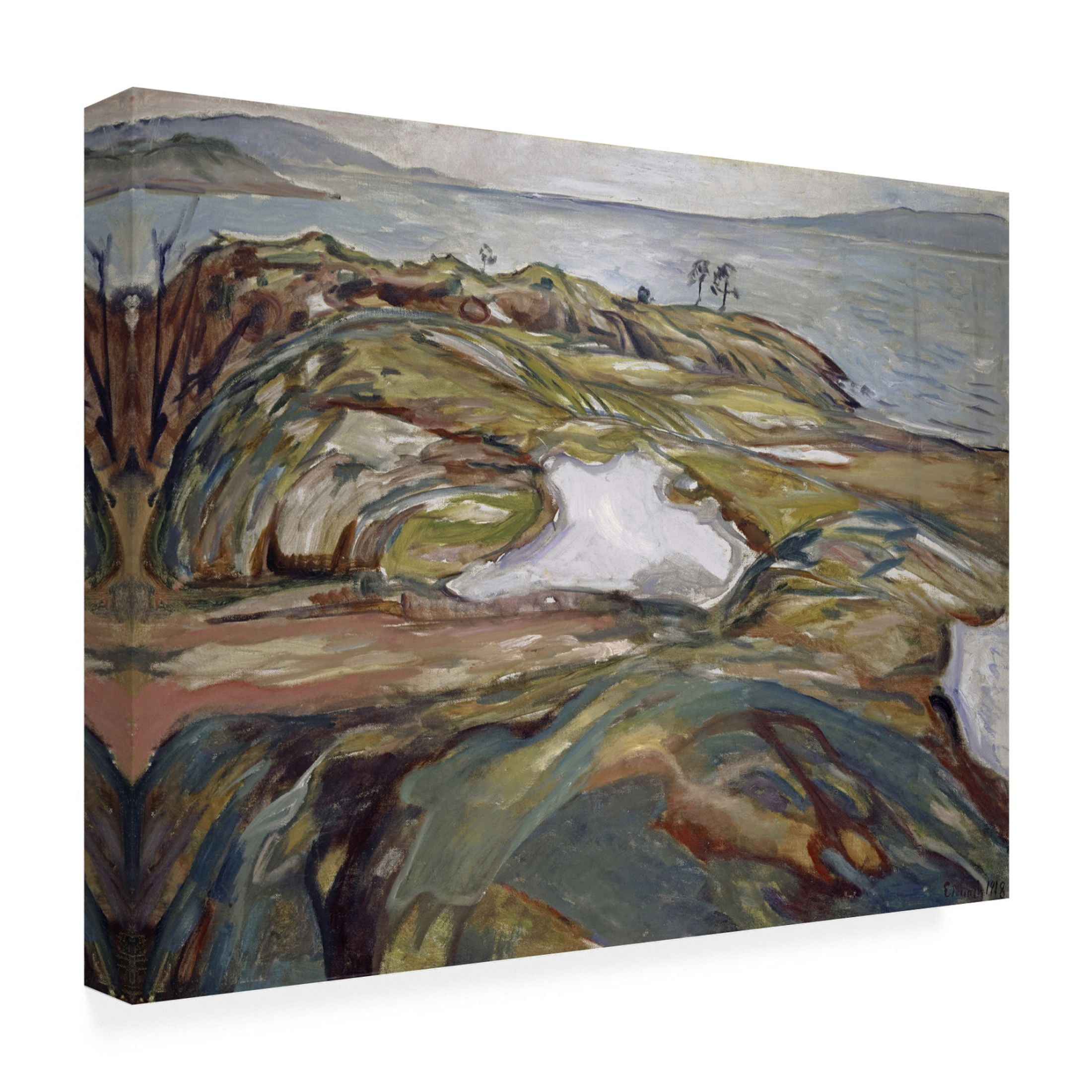 Trademark Fine Art Edvard Munch  Munch Colorful Landscapes II Canvas Wall Art